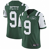 Nike New York Jets #9 Bryce Petty Green Team Color NFL Vapor Untouchable Limited Jersey,baseball caps,new era cap wholesale,wholesale hats